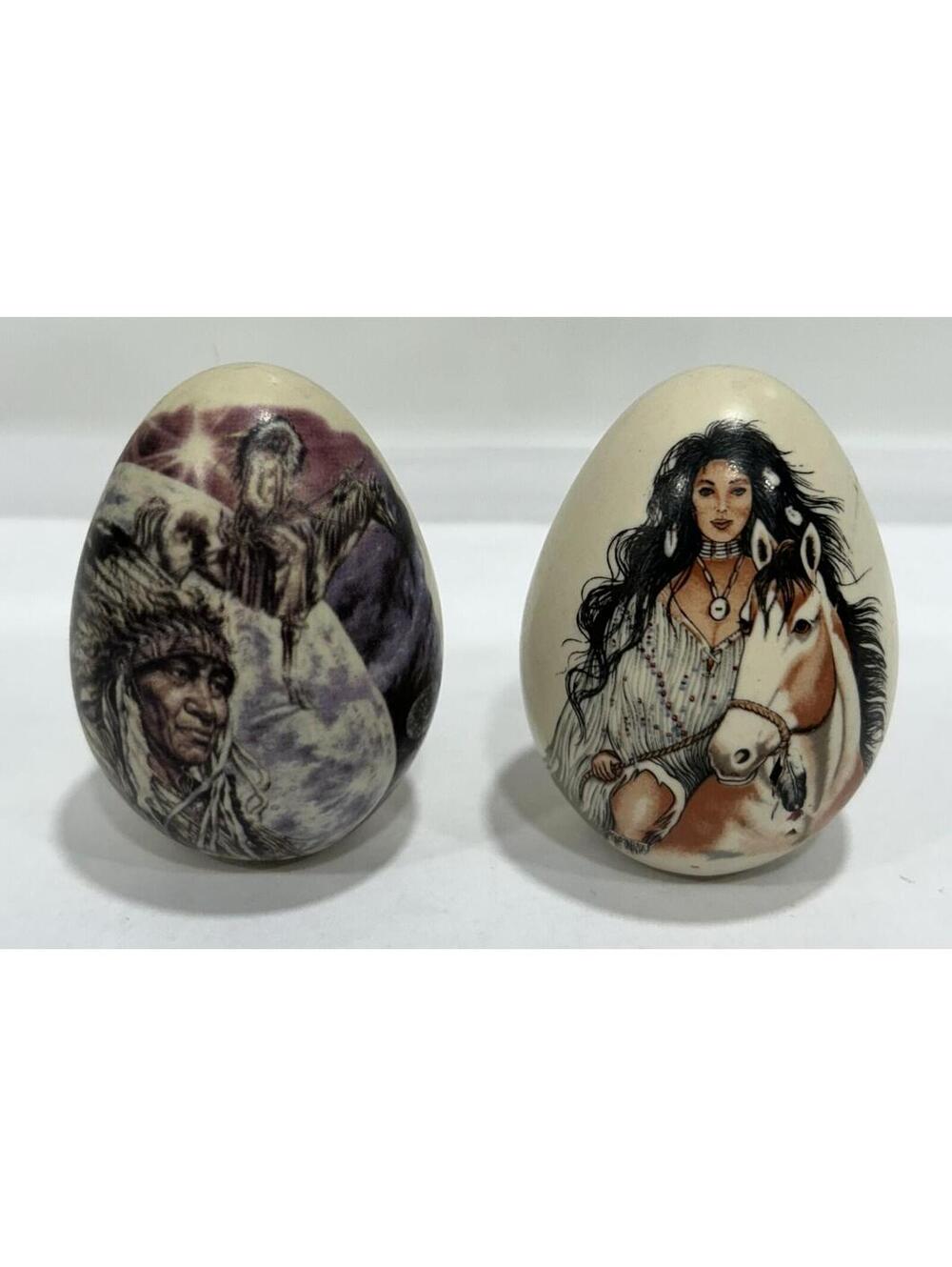 Native American Porcelain Eggs Eggzakly Handcrafted Selah WA